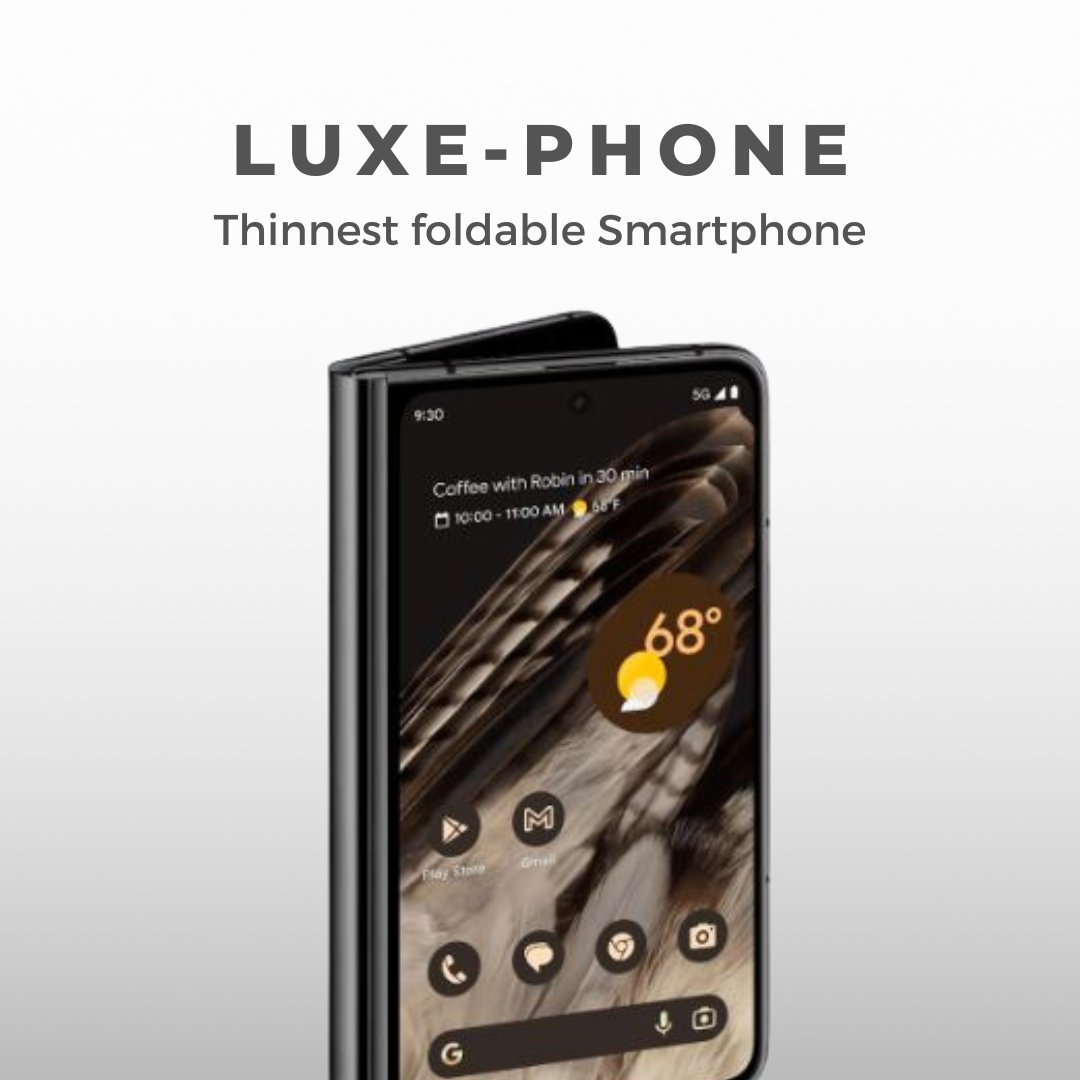 LuxePros's tweet photo. Just when you thought a cellphone couldn't possibly get more expensive ... it does.

Introducing the 💲1,799 Google Smartphone.👀 The thinnest foldable on the market, dual-battery setup and thin camera lenses to make it foldable.

Okay Apple, game on.💪 https://t.co/x1ytU9xi3q