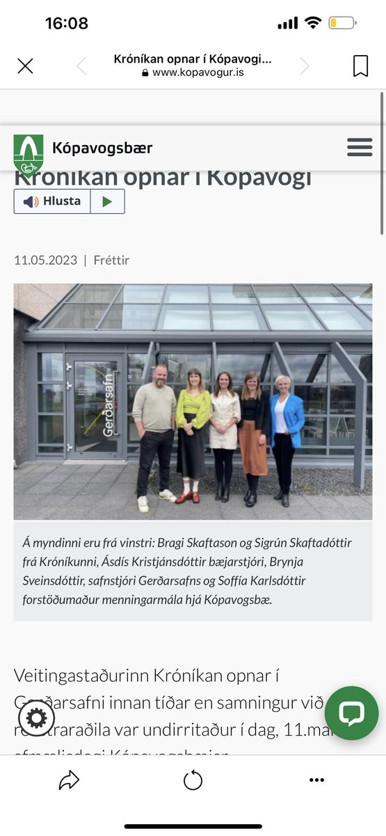 Sigrun Skafta 🇵🇸 (@sigrunskafta) on Twitter photo Krónikan opnar í Kópavogi í júní og við <a href="/bragiskafta/">Bragi Skaftason</a> væntum þess að sjá kæra twitter vini í Kópavoginum í sumar. Heiðursgestur verður <a href="/Kamillae/">Kamilla Einarsdóttir</a> Krónikan opnar í Kópavogi í júní og við <a href="/bragiskafta/">Bragi Skaftason</a> væntum þess að sjá kæra twitter vini í Kópavoginum í sumar. Heiðursgestur verður <a href="/Kamillae/">Kamilla Einarsdóttir</a>