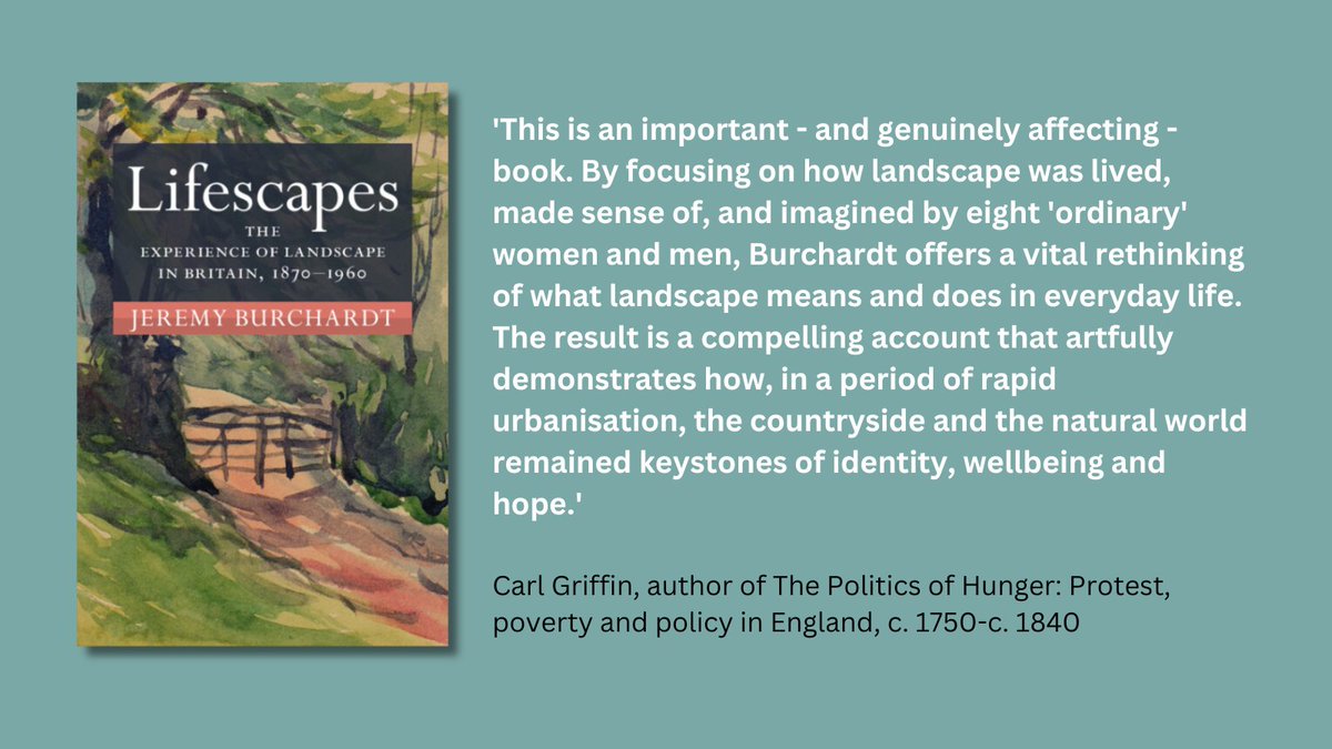 Cambridge University Press Bookshop (@cupbookshop) on Twitter photo New Books 2/5: Lifescapes - The Experience of Landscape in Britain, 1870–1960, by <a href="/ReadingRuralist/">Jeremy Burchardt</a>
cambridgebookshop.co.uk/products/lifes… New Books 2/5: Lifescapes - The Experience of Landscape in Britain, 1870–1960, by <a href="/ReadingRuralist/">Jeremy Burchardt</a>
cambridgebookshop.co.uk/products/lifes…