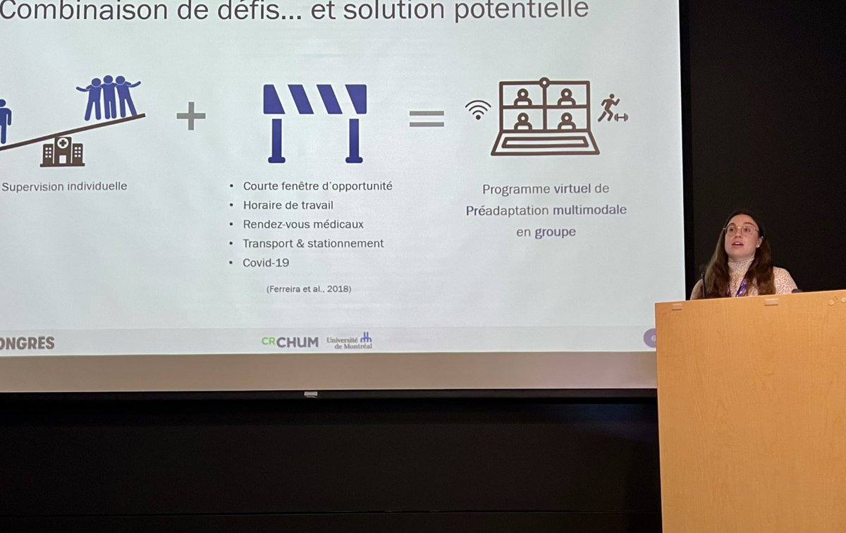 Centre de recherche du CHUM (@crchum) on Twitter photo Congrès <a href="/_Acfas/">Acfas</a>⏩Colloque sur l'activité physique et #cancer
<a href="/PicheAlexia/">Alexia Piché</a> du <a href="/LABE_dorelab/">LABE - Lab physical Activity and well-BEing</a> présente iACTIF, une intervention innovante pour évaluer l’implantabilité d’un programme multimodal de télé-préadaptation en groupe en #oncologie.
En savoir+👇🏽
chumontreal.qc.ca/actualites/leq… Congrès <a href="/_Acfas/">Acfas</a>⏩Colloque sur l'activité physique et #cancer
<a href="/PicheAlexia/">Alexia Piché</a> du <a href="/LABE_dorelab/">LABE - Lab physical Activity and well-BEing</a> présente iACTIF, une intervention innovante pour évaluer l’implantabilité d’un programme multimodal de télé-préadaptation en groupe en #oncologie.
En savoir+👇🏽
chumontreal.qc.ca/actualites/leq…