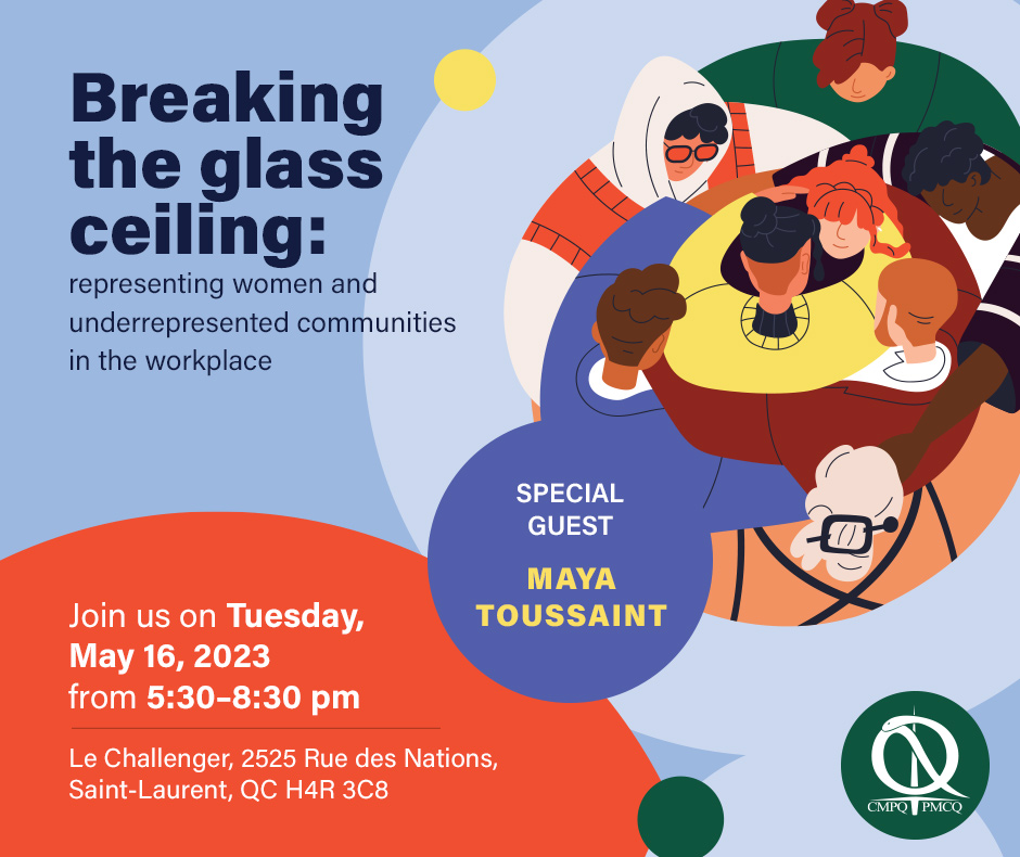 thepmcq's tweet photo. Less than a week to go until our hybrid event, Breaking the Glass Ceiling: Representing Women and underrepresented communities in the Workplace.
https://t.co/wIQtkh9aWs https://t.co/IHiAd5UezM