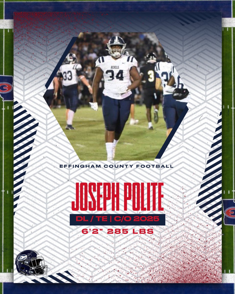 TRENCH MONSTER!!! MULTI-SPORT ATHLETE!!! EXPLOSIVE, DOMINATING UP FRONT, ATHLETIC ENOUGH TO PLAY TE TOO!!! GET ON THIS ONE QUICK!! <a href="/RecruitTheHam/">RecruitEffingham</a> <a href="/Joseph_Polite10/">Joseph Polite</a> <a href="/RecruitGeorgia/">Recruit Georgia</a>