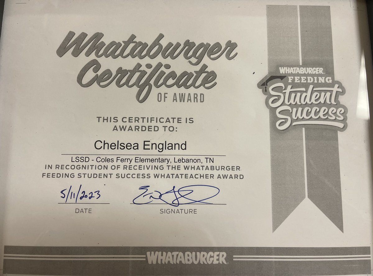 CFECougars's tweet photo. WhatATeacher!!! Congrats to our own @ChelseaBinkley for being chosen WhatABurger’s Teacher award. We totally agree. 🥳🤩❤️ #WhoAreWeCFE https://t.co/cnNrm4OBcy