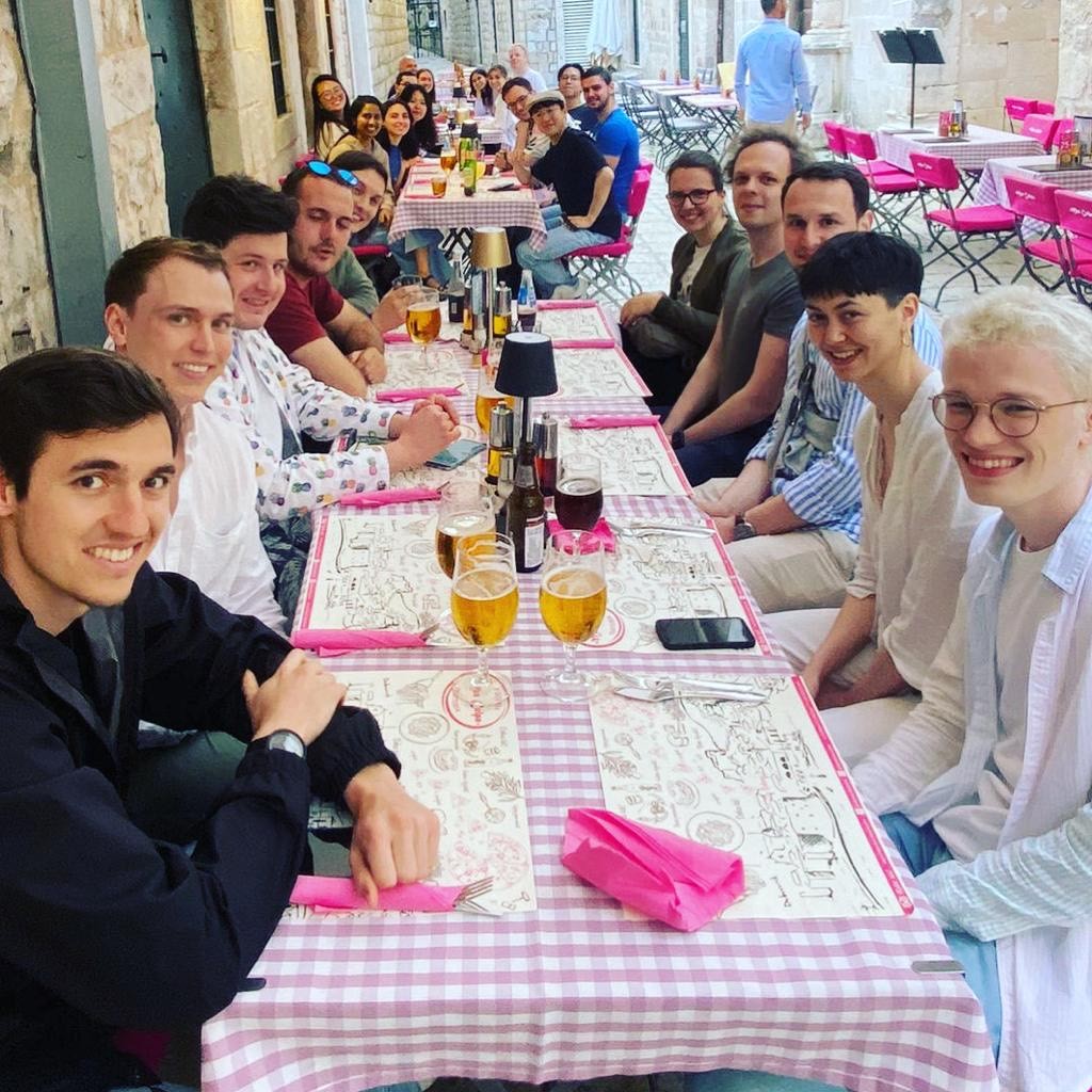 imprs_cbp's tweet photo. Amazing start of our retreat in Cavtat, Croatia😍 We are enjoying excellent talks by our #phdstudents, lively discussions, career advice by our spokespersons, social activities and the wonderful #Dubrovnik region!
@MPIbp @goetheuni @uni_mainz @fias_science
#biophysics #imprs_cbp https://t.co/TV1K68ZEdZ