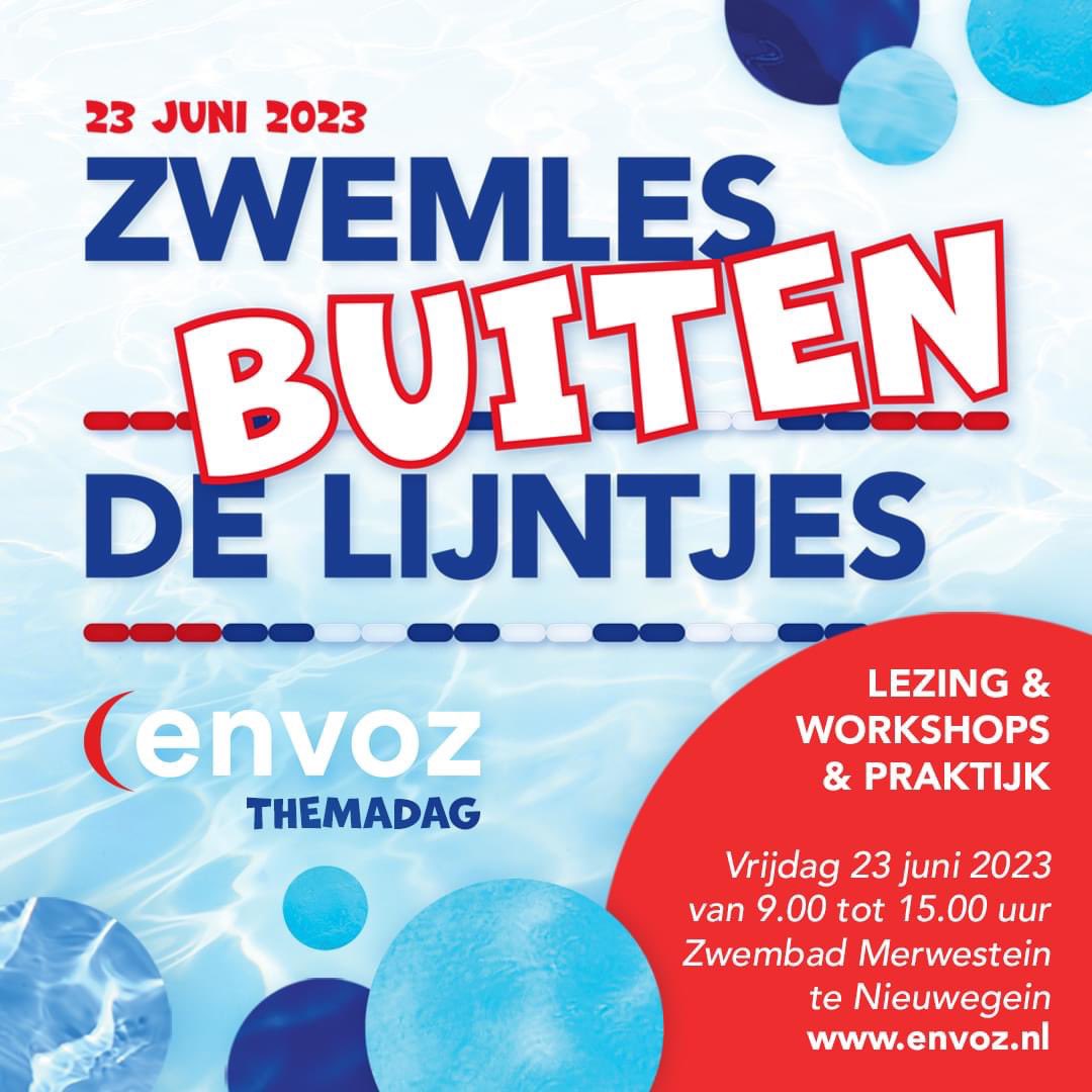 envoz's tweet photo. Op 23 juni bieden ervaringsdeskundigen je handvatten, zodat je verschillende keuzes kunt maken om de zwemles voor iedereen leuk, veilig en vooral mogelijk te houden. 💦Aanmelden: https://t.co/adR72YDC8f https://t.co/qZwh1BpbGQ