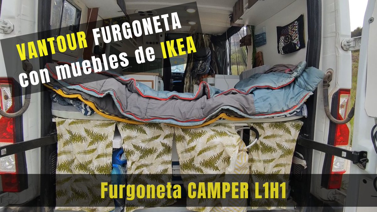 vivirnoescaro's tweet photo. ¿Quieres conocer nuestra #furgoneta #camper de IKEA a fondo? ¡Te enseñamos todos sus rincones! La hemos camperizado nosotros mismos de una forma sencilla y #barata, usando #muebles de #Ikea 
👉Link https://t.co/vQV9NdKnxK
#camperizacion #Vantour #L1H1 #lowcost #Vanlife #CamperVan https://t.co/4foffrRRKo