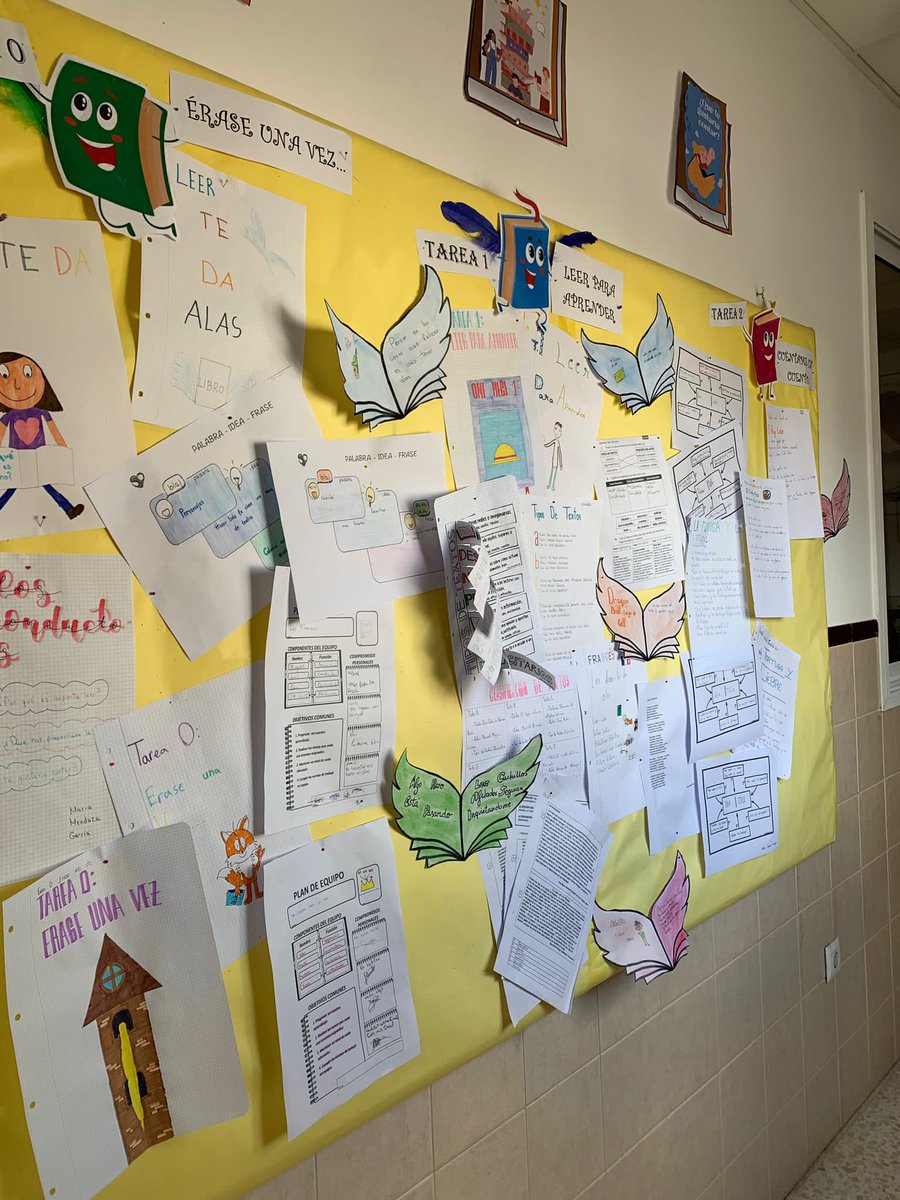 SJObrero's tweet photo. 🚨PROYECTO: 
LEER TE DA ALAS 🪽 
#Primaria 
Tercer ciclo ya están en el ecuador de su proyecto. 
Rutinas, destrezas y estrategias de cooperativio, sin dejar atrás esquemas, creaciones literarias y otras actividades como se ven en las evidencias
#ColegiosDiocesinos
#ECOescuelasFV https://t.co/Ygc6fVHxOS