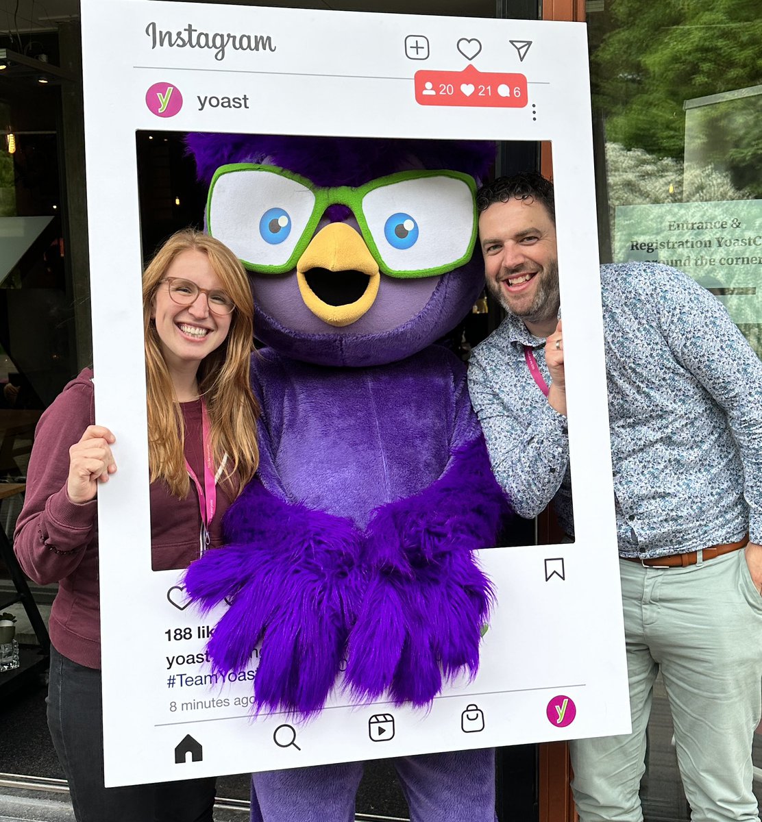 Sooooo proud to be part of this amazing company <a href="/yoast/">Yoast</a> ! And, by posting this picture, they will even plant a tree 🌳 #YoastCon2023 #YoastCon