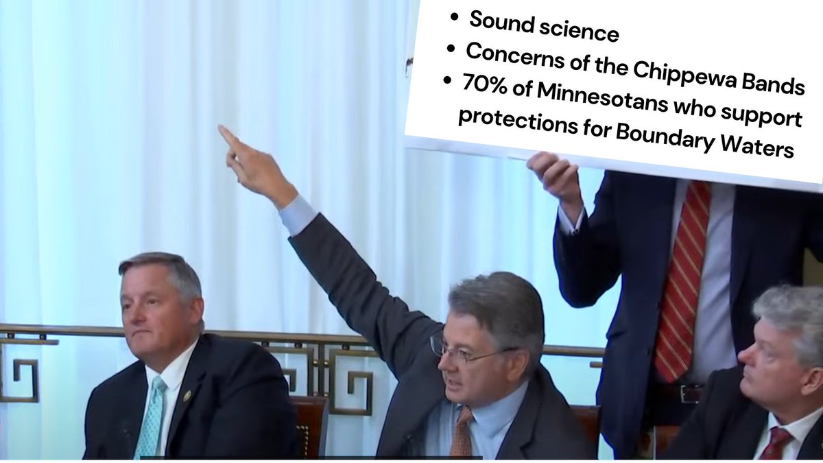 NRDems's tweet image. TFW you're a Republican at today's hearing, pushing bills to ignore science, tribal consultation &amp;amp; community input so you can open the pristine Boundary Waters area to toxic mining pollution. 

Some places are simply too special to mine. #BWCA #SaveTheseWaters