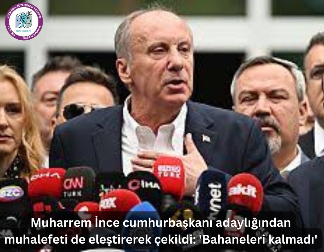 Muharrem İnce adaylıktan çekildi❗️

kadinlturk.blogspot.com/2023/05/muharr…

#MuehuerBizimTercihBizim #11Mayo 
 #kadindadevavarsedakayaösen