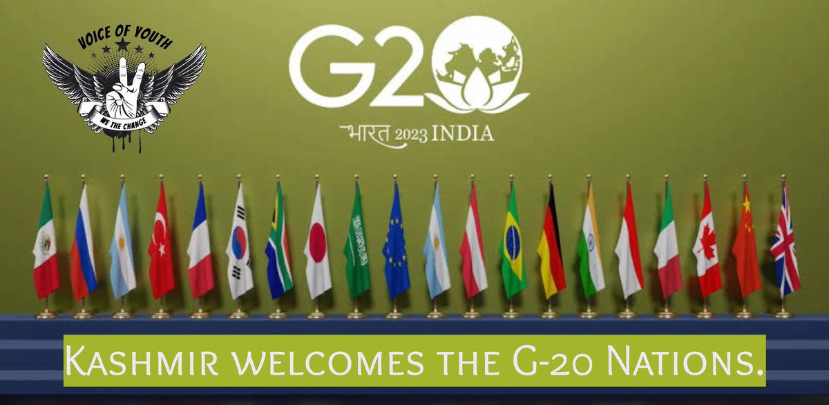 VoiceOfYouth___'s tweet photo. We welcome G-20 nations to the Kashmir valley. 

#G20India #G20Kashmir #g20future0fwork https://t.co/Jlyh1xejY1