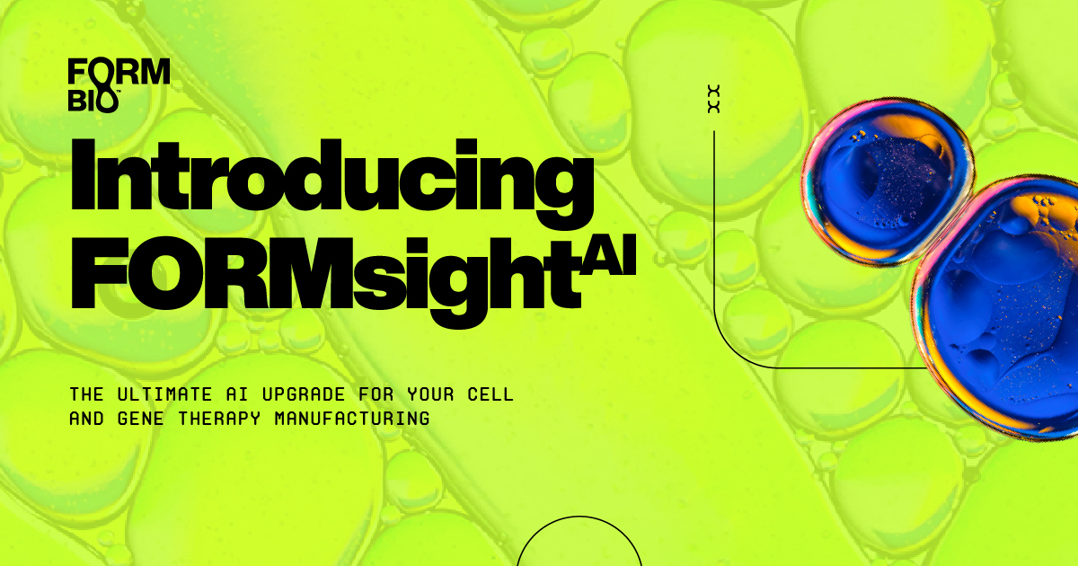 We are excited to announce the launch of FORMsightAI - our new AI-powered turnkey solution to predict bioreactor output and optimize therapy constructs to achieve ideal dose yield, safety, and cost! 

Read more about it here: hubs.li/Q01PxN7B0