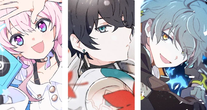 The trailblazer trio I love March 7th, Dan Heng and Caelus! #honkaistarrail #HoYocreators