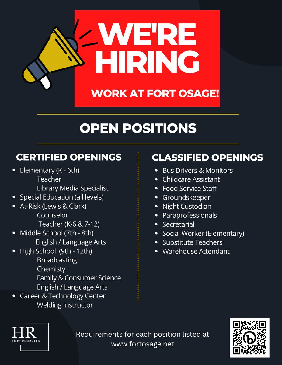 COME JOIN US! Be a part of our #fortfamily