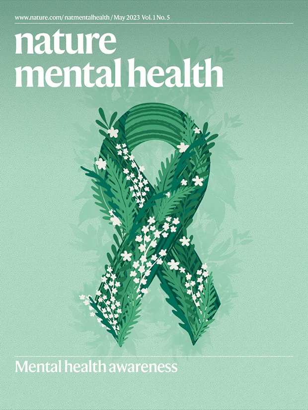 Tabiibcp's tweet photo. Each May, campaigns take place that are designed to draw awareness to mental health, to reduce stigma and to champion inclusivity. This month’s issue cover features a green ribbon — the international symbol that is associated with observing Mental Health Awareness Month. https://t.co/sZ9TlF55tG
