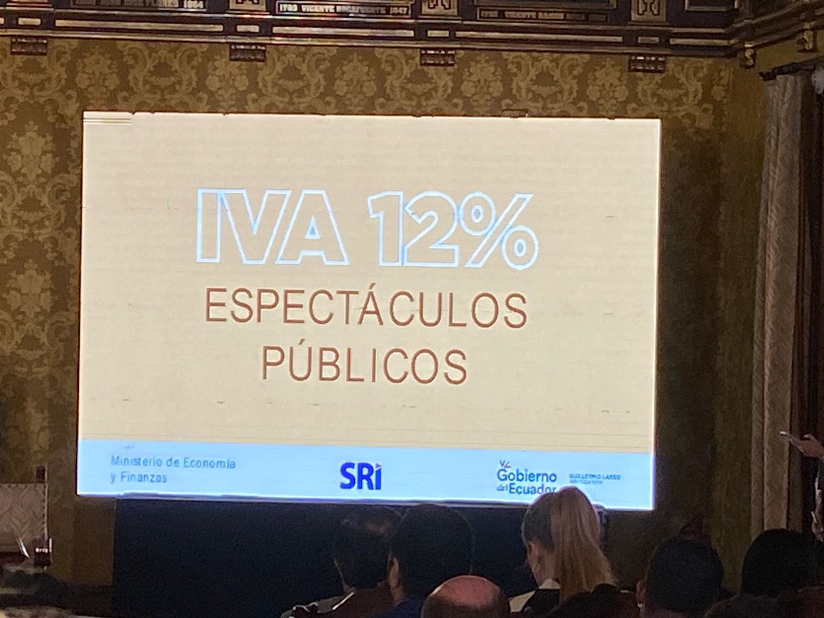 #Alerta Es inaudito. 
En medio de la reforma tributaria presentada hoy al gobierno de Lasso no se le ocurre nada mejor que gravar por primera vez en el Ecuador con el IVA del 12% a todos los espectáculos públicos en el país. 
Un duro golpe a la música y la cultura, artistas,