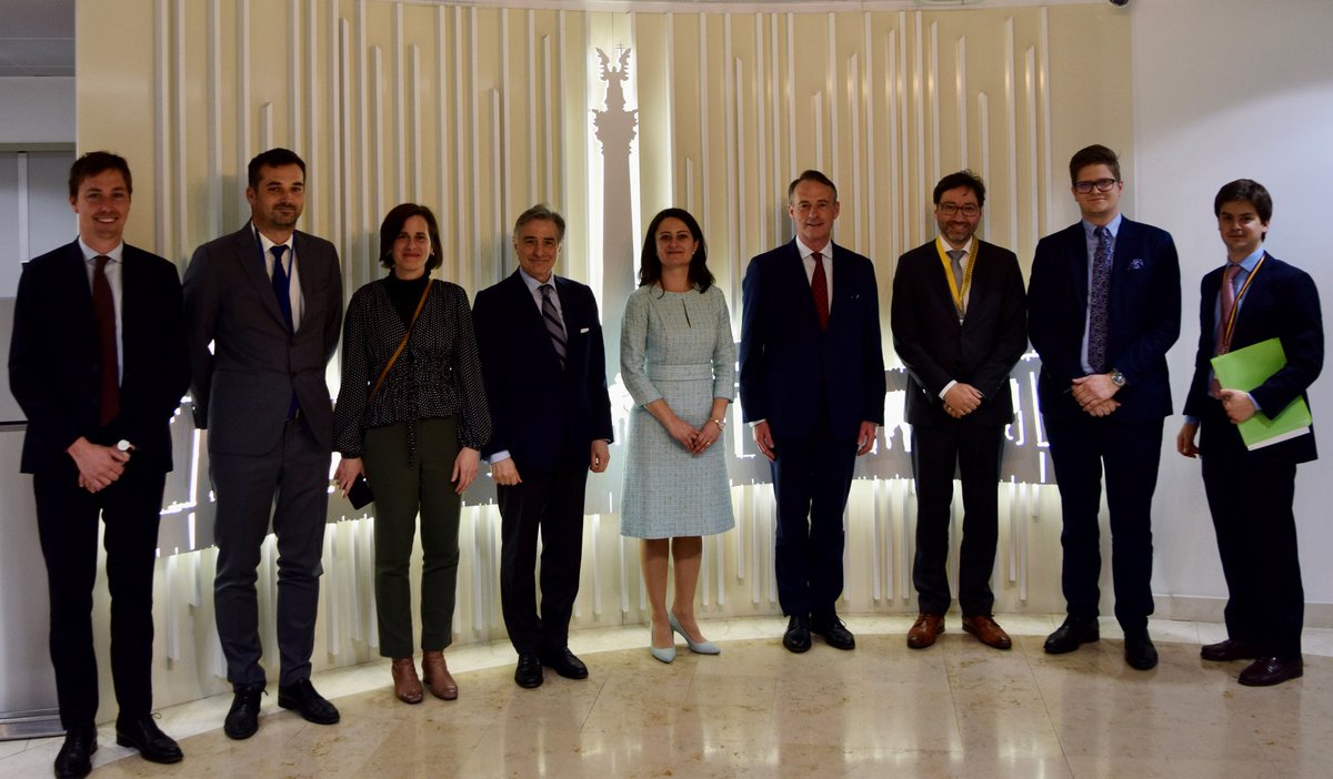 ✅ Preparations are on the right track for the 🇪🇦🇧🇪🇭🇺 Trio Presidency. We were delighted to welcome our #COREPERI colleagues from #Spain & #Belgium for a working lunch at our Perm. Rep.