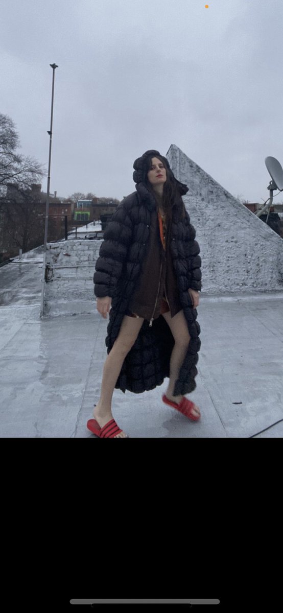 TsBritneyPepp's tweet photo. Being weird on the roof at dawn https://t.co/ynPF2zoEzG