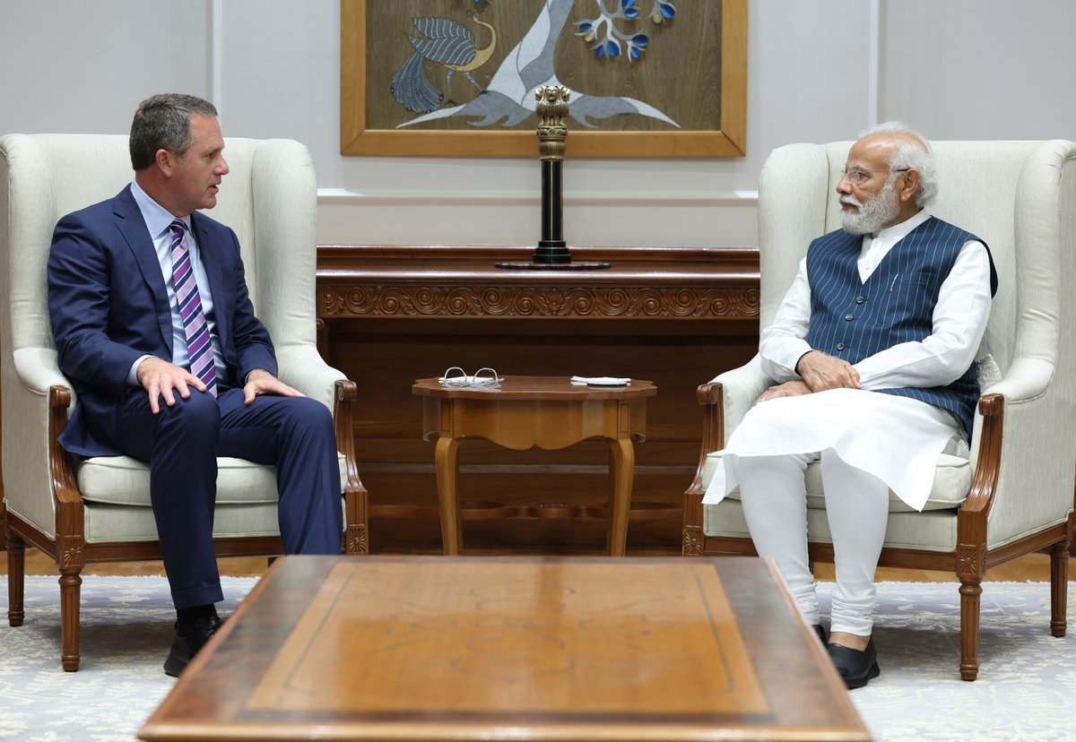 Thank you Prime Minister @narendramodi for a great conversation. We are working toward exporting $10B per year from India by 2027 and are committed to strengthening logistics, skill development & supply chains to make India a global export leader in toys, seafood & other goods.