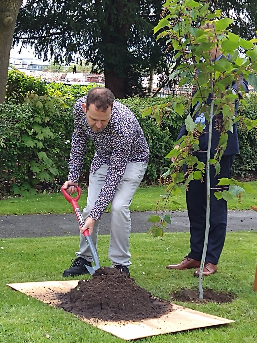 Today the lovely <a href="/amateuradam/">Adam Kay</a> and we <a href="/DoctorsDistress/">Doctors In Distress</a> planted a memorial tree at Derby hospital to remember all HCPs lost to suicide. The charity hopes to roll this out much wider to keep this vital conversation open and to better support the mental health of all healthcare staff