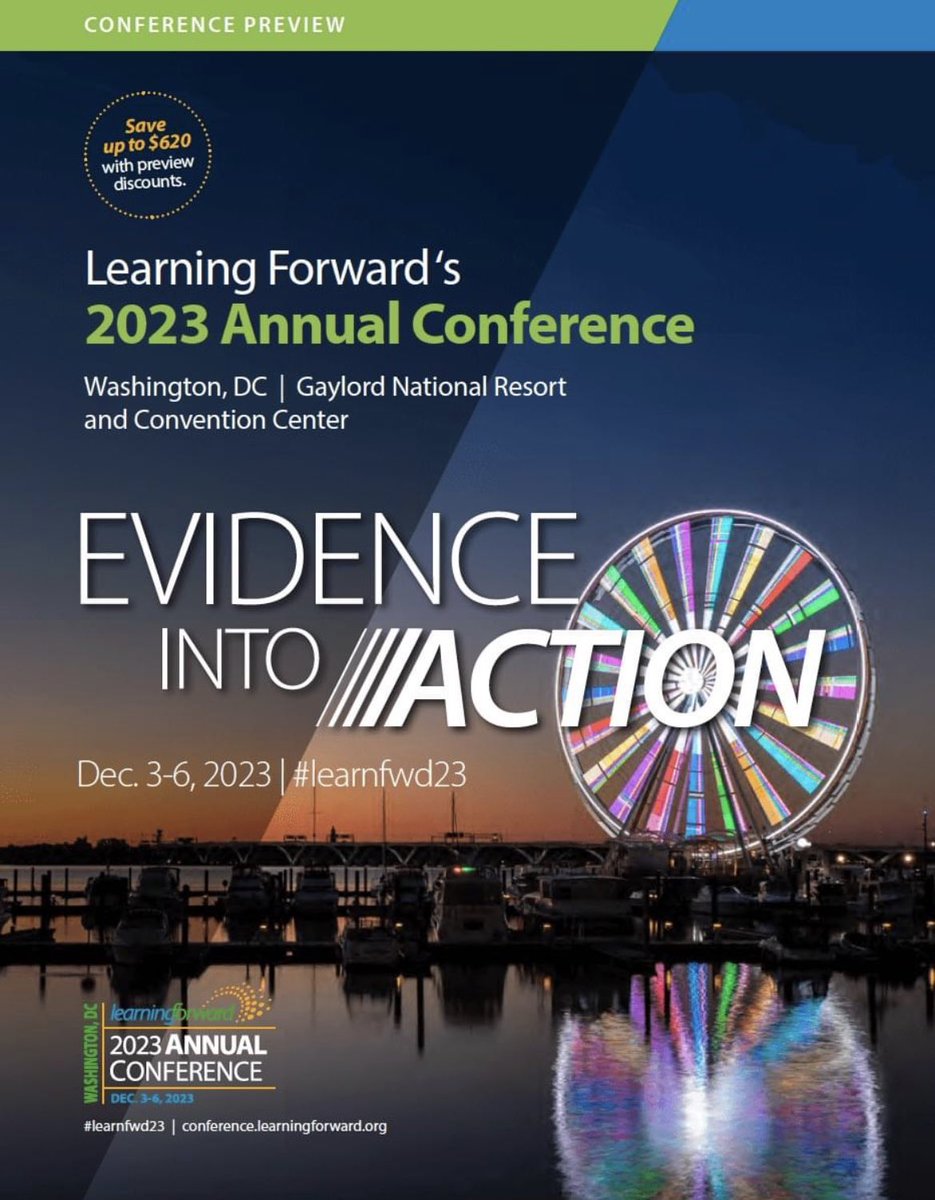 Our 2023 Annual Conference Preview is ready to help you explore key opportunities at #LearnFwd23 that best meet your learning needs. 

Details about keynotes, pre-conference &amp; Thought Leader sessions, agenda, &amp; sponsors are included: ow.ly/Zmmu50OltLl
