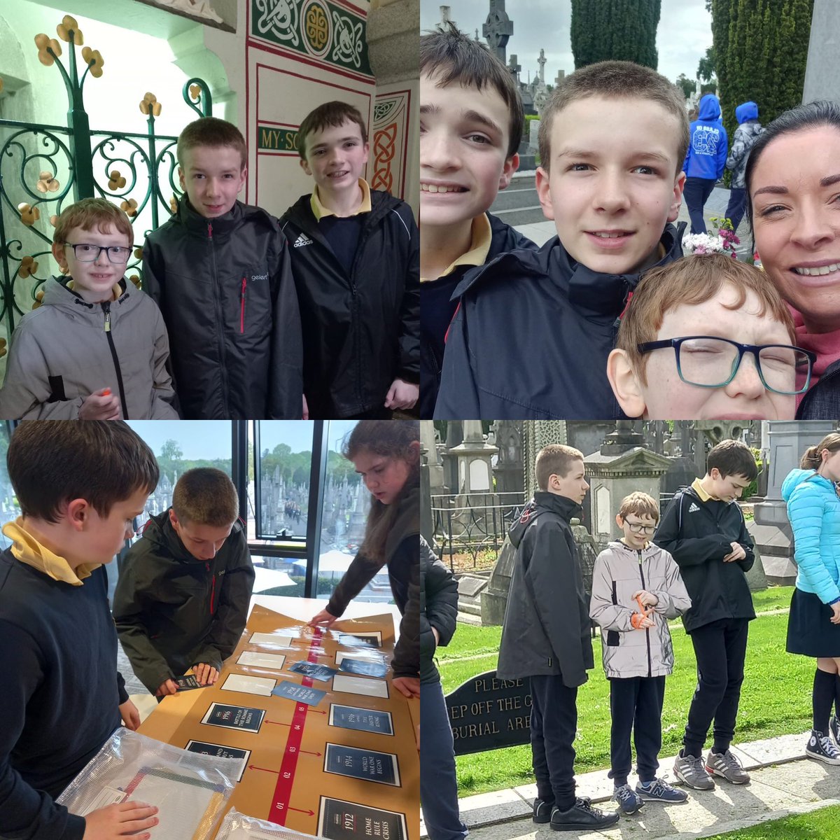 siologaStCon's tweet photo. Visit to Glasnevin Cemetery, Ireland’s largest burial place. Many of the iconic figures from Irish history are buried there: Daniel O'Connell, Michael Collins, Eamon de Valera, and Countess Markievicz to name just a few. @ConlethSt https://t.co/wfj4uHgcKO