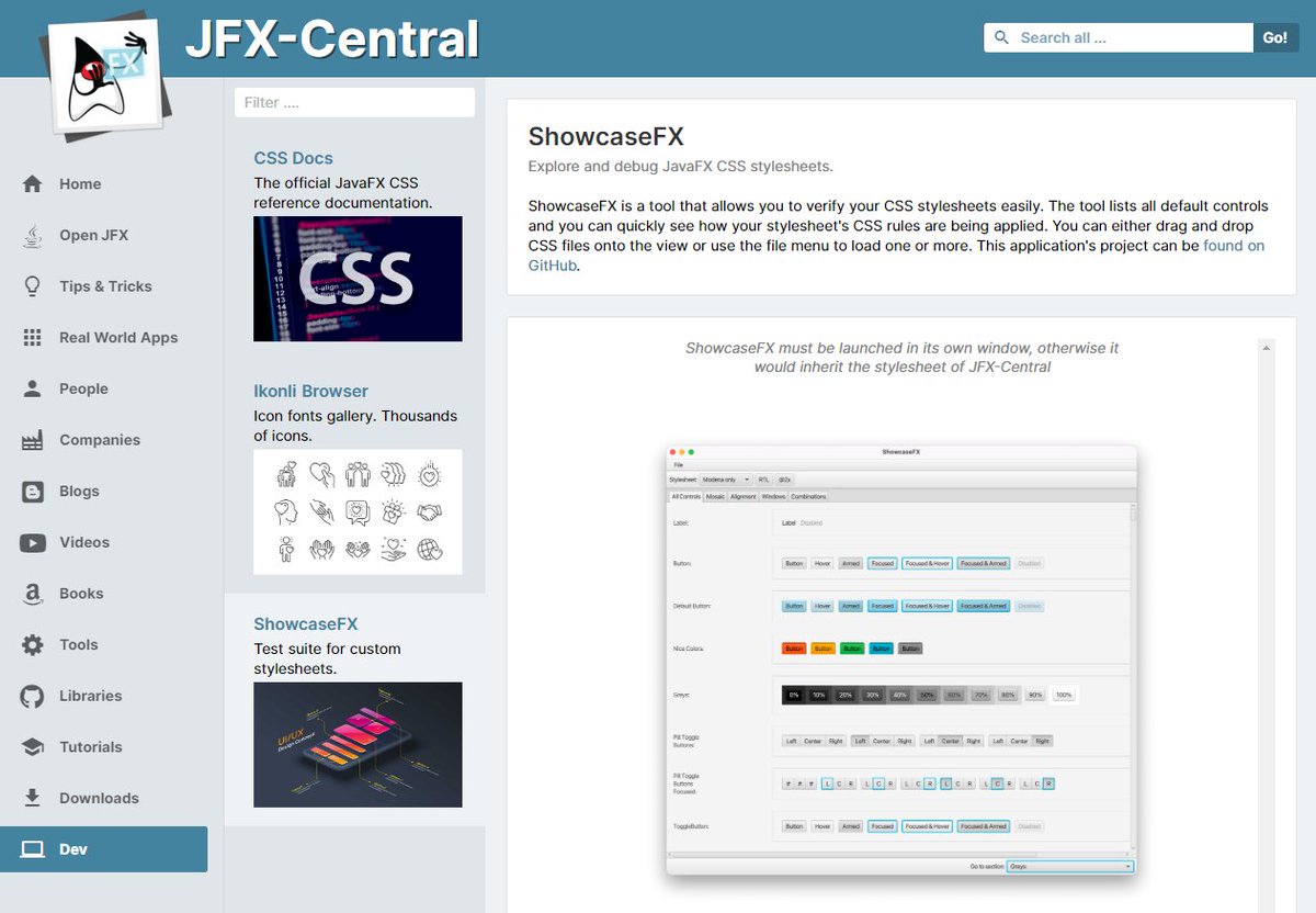 Raumzeitfalle's tweet image. The new version of #SceneBuilde now offers a direct menu shortcut to @jfxcentral which was created by @dlemmermann. JFX-Central is a great resource for Front End developers on the JVM platform. Follow Dirk and JFX-Central to stay updated and informed in the Java & JavaFX world.