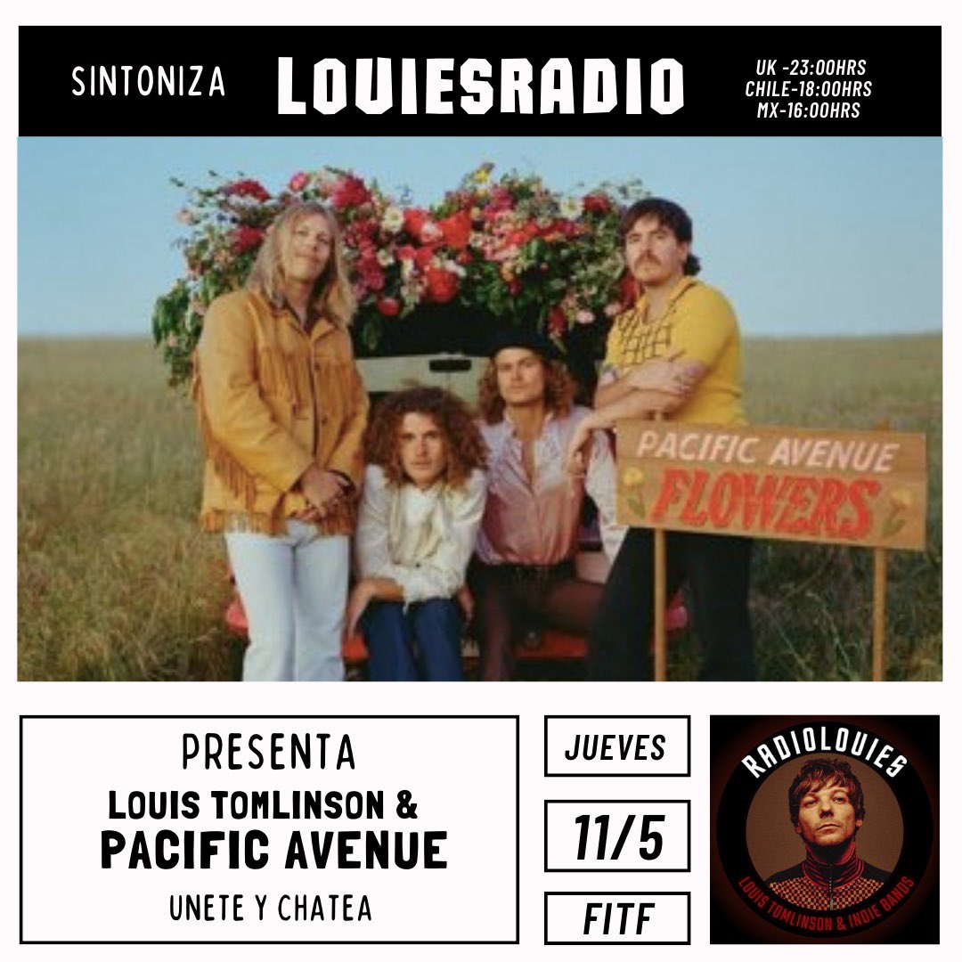 LouiesRadio (@louiesradio) on Twitter photo 🎧‼️
11/05: #FaithInTheFuture Streaming Party ft <a href="/PacificAvenueAU/">Pacific Avenue</a>
On <a href="/STATIONHEAD/">STATIONHEAD</a>
<a href="/LTHQOfficial/">LTHQ</a> <a href="/Louis_Tomlinson/">Louis Tomlinson</a>
⏰ 6pm GMT -4
Stationhead.com/louiesradio 🎧‼️
11/05: #FaithInTheFuture Streaming Party ft <a href="/PacificAvenueAU/">Pacific Avenue</a>
On <a href="/STATIONHEAD/">STATIONHEAD</a>
<a href="/LTHQOfficial/">LTHQ</a> <a href="/Louis_Tomlinson/">Louis Tomlinson</a>
⏰ 6pm GMT -4
Stationhead.com/louiesradio