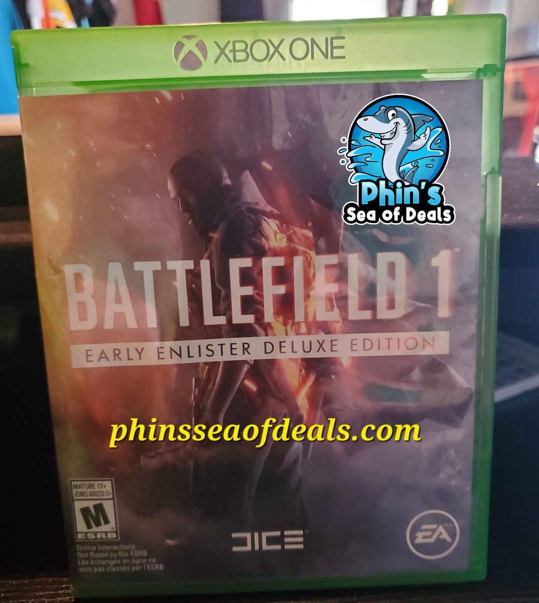Battlefield 1 Early Enlister Deluxe Edition
No instruction manual 

Phinsseaofdeals.com 

#xboxone #xbox #battlefield1 #xboxbattlefield #videogames #Phinsseaofdeals #xboxgamer #xboxgaming #washingtonpa #washingtoncountypa #mcmurraypa #pittsburghsmallbusiness #microsoft