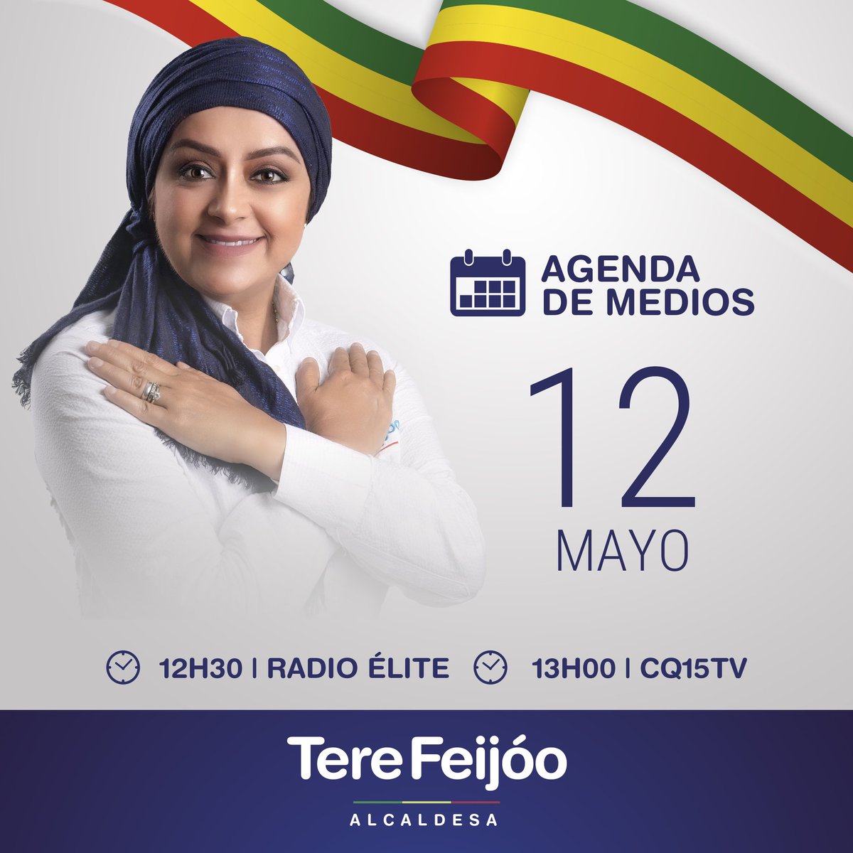 tere_feijoo's tweet photo. Gracias a la invitación de Radio Élite y CQ15TV, estaremos presentes el día viernes 12 de mayo de 2023. https://t.co/XlQPfRoXxB