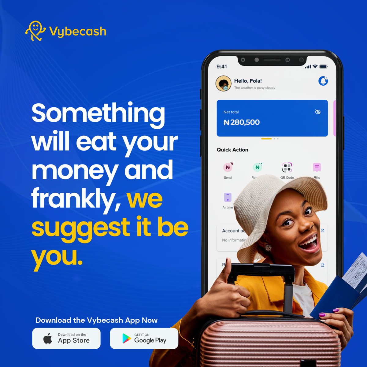 vybecash's tweet photo. Be your own financial predator, not prey. Take control of your money before something else does.
Download Now :https://t.co/KMDxKrRTcU
#VybeCash #TheLeadingVybe #Payment #DigitalBanking #Flexibility #BankingSimplified #OneAppManyBenefits #EndlessPossibilities ππ° https://t.co/qYV0LQD0OV