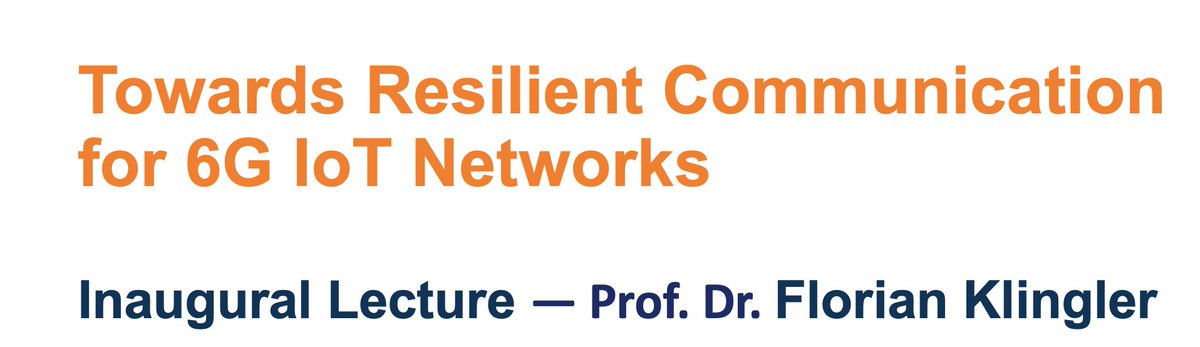 Prof. Florian Klingler just gave his inaugural lecture <a href="/TU_Ilmenau/">TU Ilmenau</a>, where he starts his new group on IoT Engineering wnc-labs.org 🥳 The computer networks group @upb is now headed by Bastian Bloessl (<a href="/bastibl/">Bastian Bloessl</a>), who acts as substitute professor for the summer term. 👋