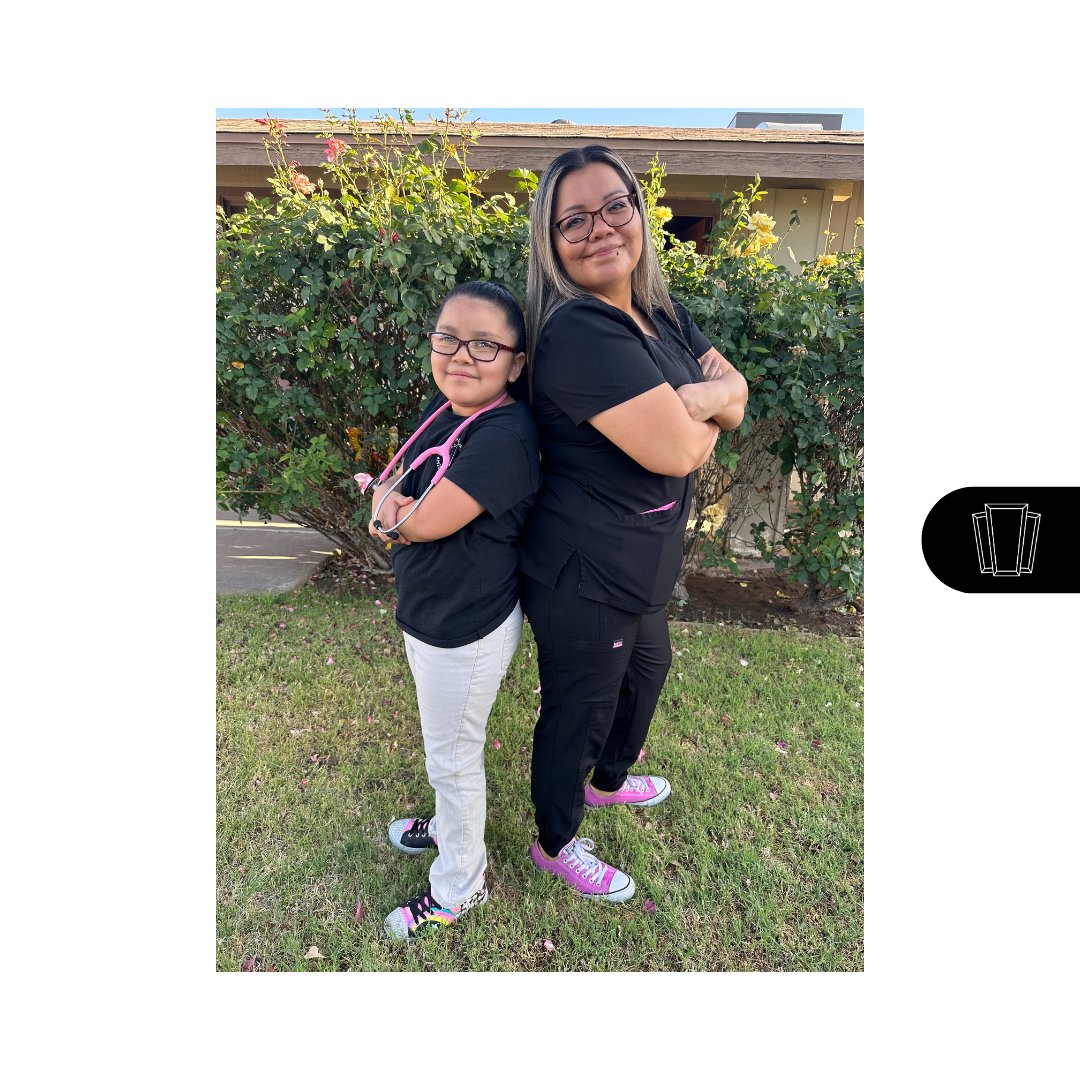 KeystoneMed's tweet photo. Mari's daughter representing Keystone at school for career day! https://t.co/MrUFp9keRc