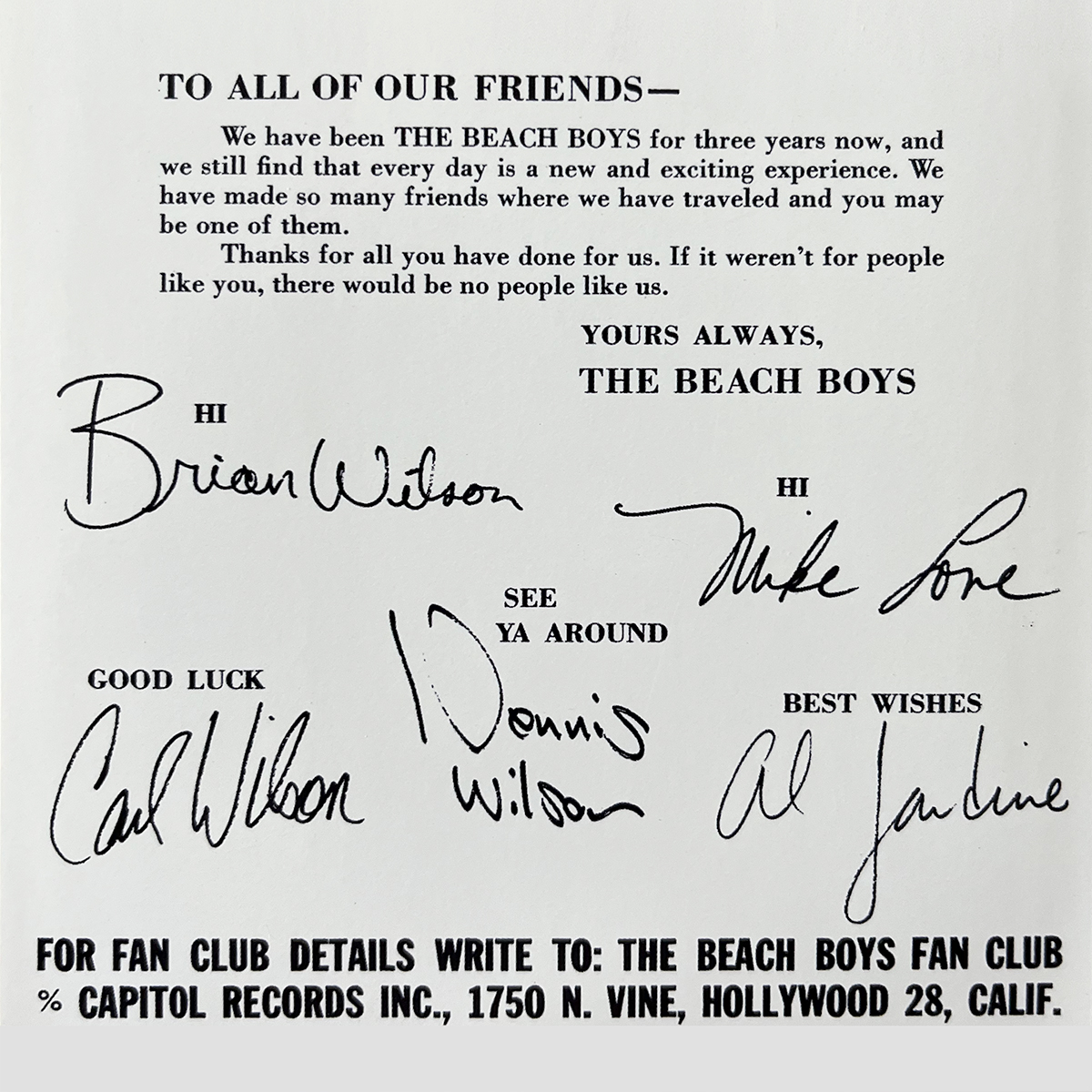 BrianWilsonLive's tweet photo. Today in 1964, The Beach Boys released “Don’t Worry Baby.” Brian’s lead vocal is one of his defining performances, and he later referred to the track as perhaps the band’s finest record. It was conceived as a response to “Be My Baby,” the Ronettes hit that inspired Brian. https://t.co/vsZ1PbYbxM