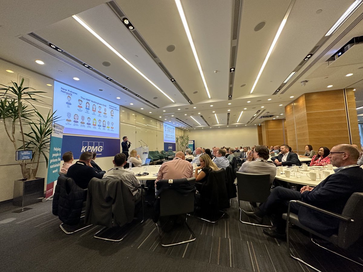 This may look like a photo of a “normal” conference. It was far from it…the room was full of business and prison leaders working to get more ex offenders into work. With over 90 Employment Advisory Boards in place we’re on the way to getting a third of prison leavers in to work.