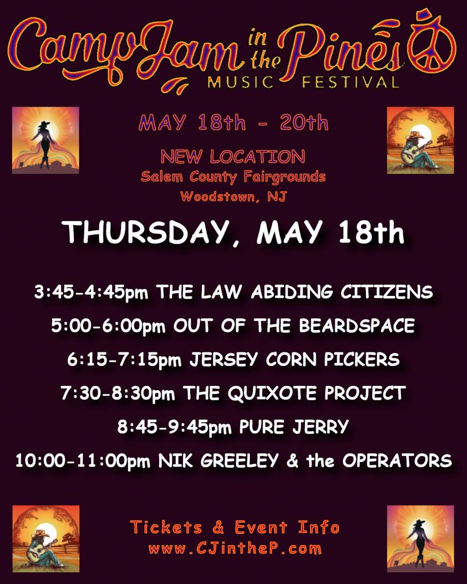CJP_Music_Fest's tweet photo. CAMP JAM RETURNS NEXT WEEK!
Online Tickets: https://t.co/DNIyzIFlyI https://t.co/2w7wW1JkOZ