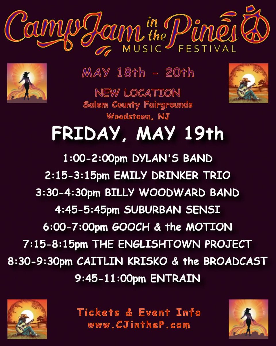 CJP_Music_Fest's tweet photo. CAMP JAM RETURNS NEXT WEEK!
Online Tickets: https://t.co/DNIyzIFlyI https://t.co/2w7wW1JkOZ