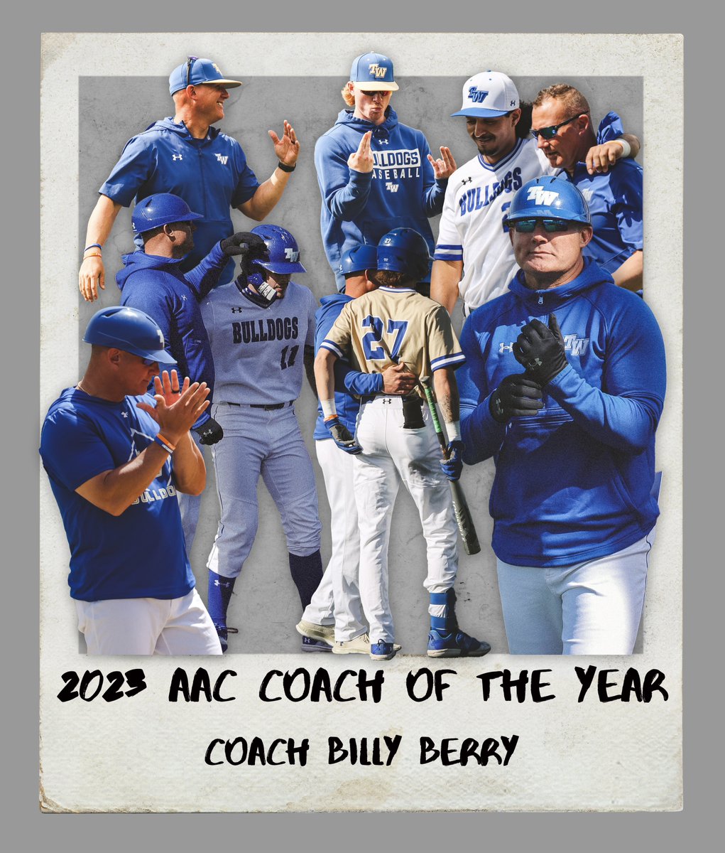 Congratulations <a href="/BillyBerry13/">Billy Berry</a>!  2023 AAC Coach of the Year.  As if we didn’t see that coming ☺️ So thankful that you gave this girl a chance and have allowed me to be part of so many special memories.  Proud of you, proud of your guys.  And hopefully I’ll see you soon ⚾️📸