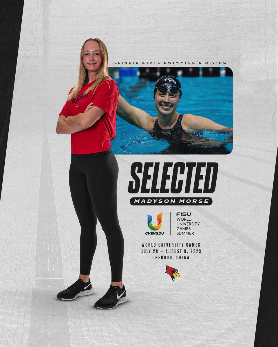 RedbirdSwimDive's tweet photo. Going global 🫡

Madyson has been selected to represent the United States at this summer’s World University Games in Chengdu, China! https://t.co/86GmwolEOG