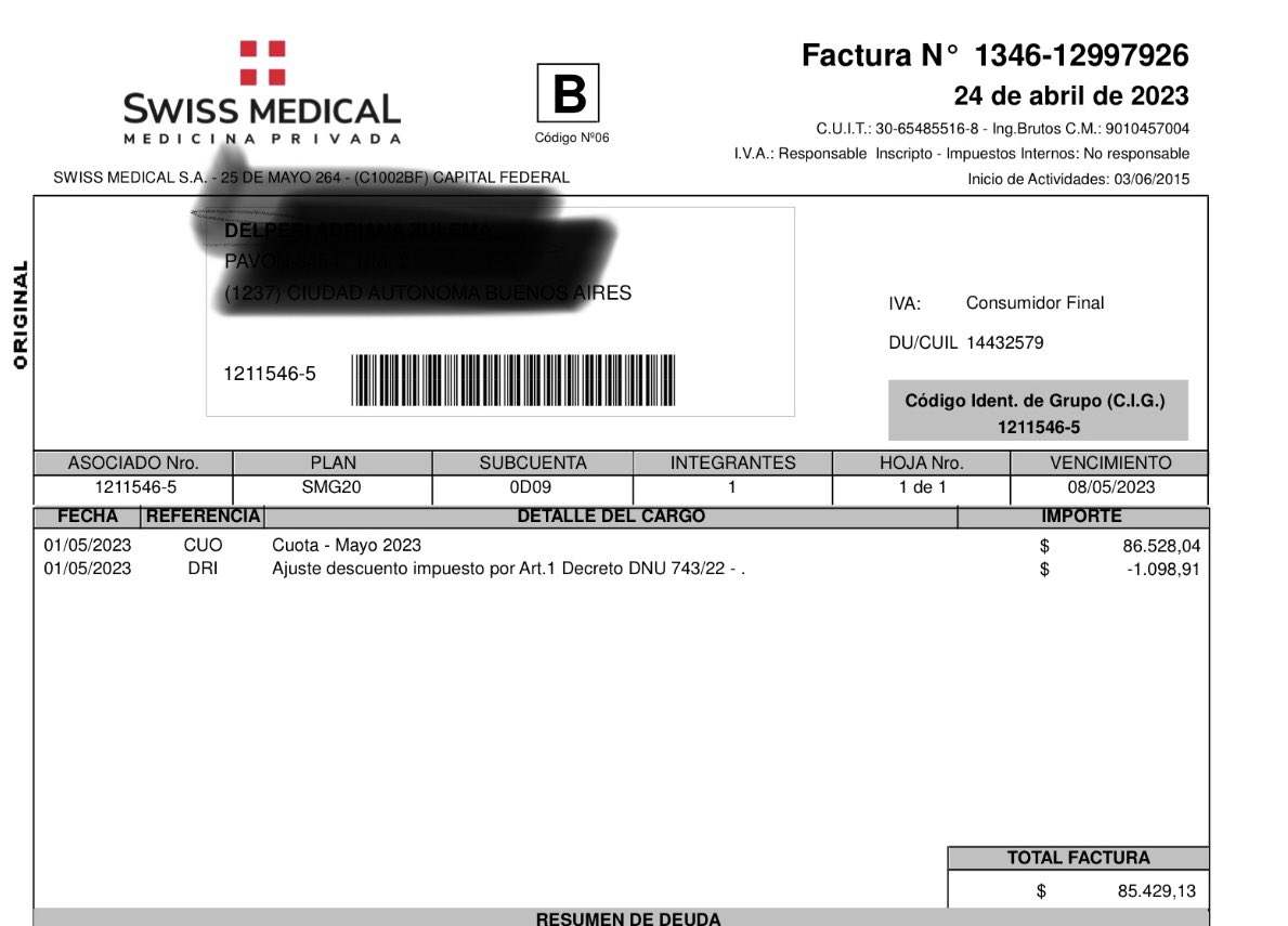 adri_zd's tweet photo. @SwissMedicalG cuánto más debo pagar para poder tener una atención acorde a una pre-paga? $85.429,13 por mes no alcanza? 
Los turnos tienen demoras de más de 3 meses en sus centros propios. Ni hablar coordinador una agenda para chequeos. https://t.co/rlny1qc8BV