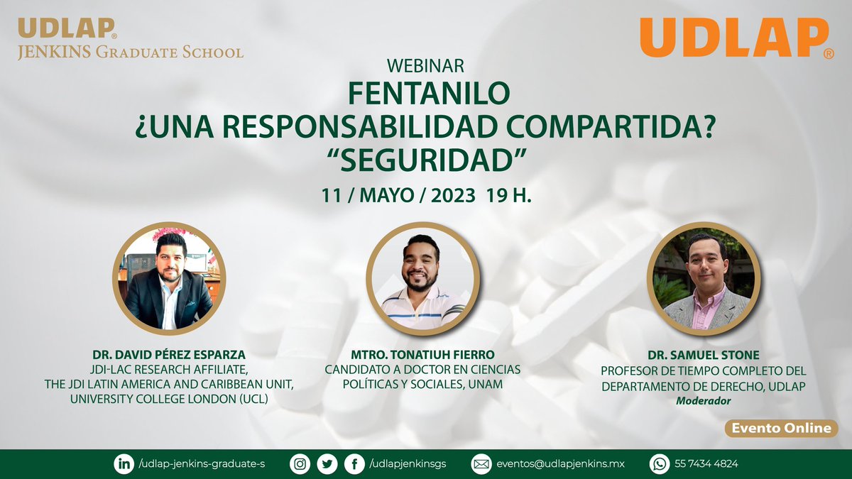 DavidPreze's tweet photo. ¿Qué está pasando con el fentanilo y su impacto en la relación 🇲🇽🇺🇸🇨🇳?

HOY 📅 Jueves 11 de mayo ⏰ a las 19:00 h. estaré en la UDLAP Jenkins Graduate School (@udlapJenkinsgs) platicando sobre este nuevo reto a la seguridad

Para unirse entra aquí 👇https://t.co/KAWue8XCKX… https://t.co/m01pcsjYju