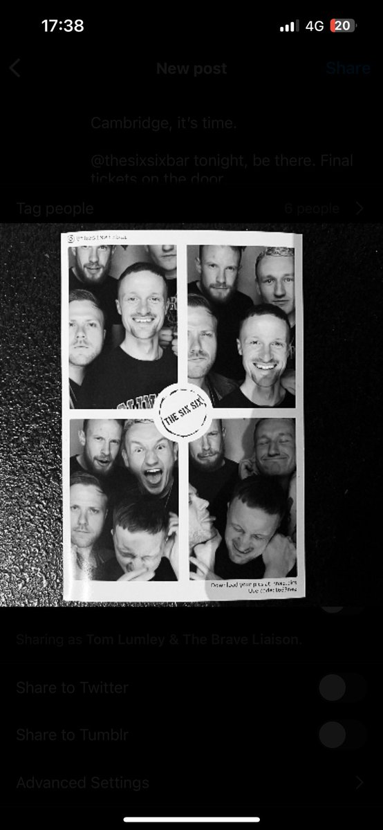 BRAVELIAISON's tweet photo. Cambridge, it’s time. 

The Six Six Bar tonight, be there. Final tickets on the door. 

Doors 7pm
Slater 8:15pm 
Yours Truly 9:15pm

💀 https://t.co/VxJi3BLHy1