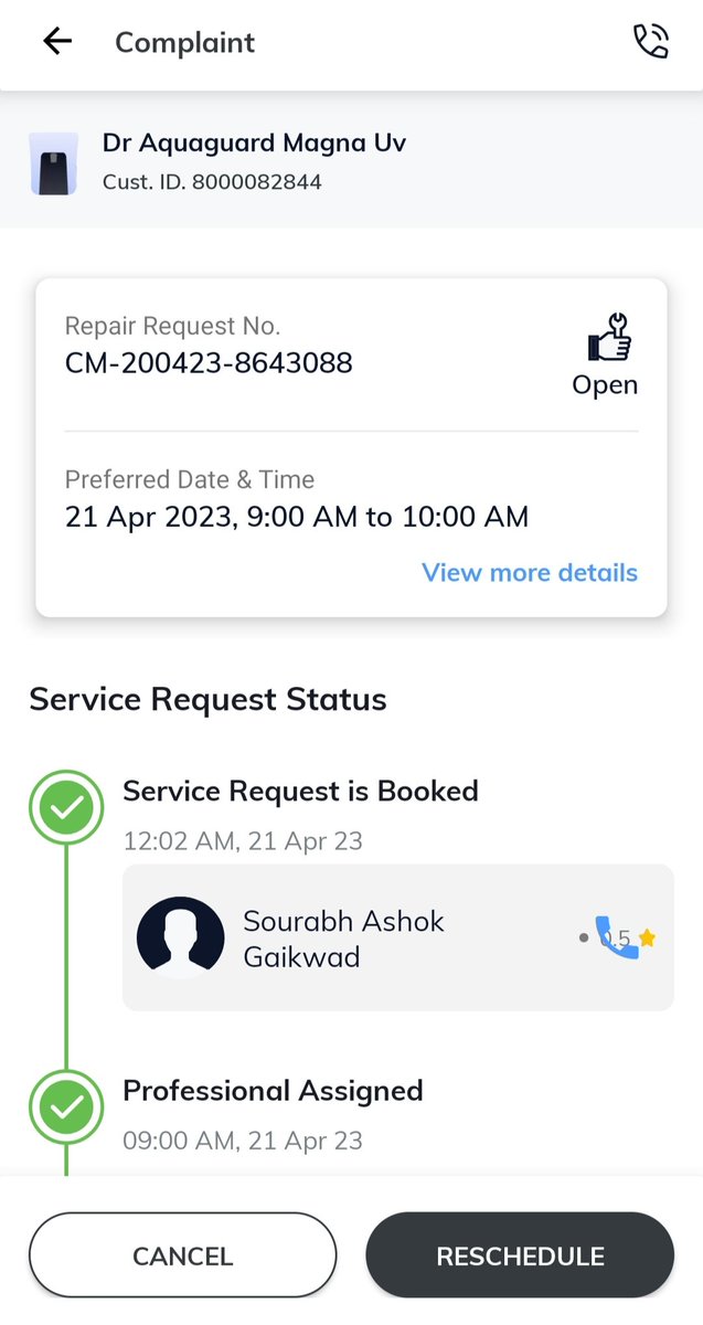Jitendrapwr's tweet photo. @EurekaForbes @eurekaforbesltd @eurekaforbes_lt 

It's more than 20 days since I registered a service request for water purifier servicing.  Many escalations done through app, over phone, chat.
But no techinician visited yet.

Request all not to buy any products of @EurekaForbes https://t.co/cFv4mBKbdZ