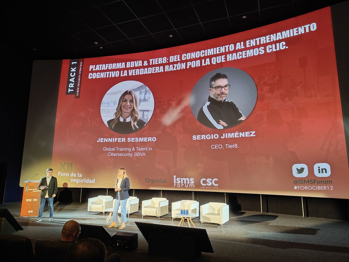 Espectacular jornada organizada una vez más por <a href="/ISMSForum/">ISMS Forum</a> para su XII Foro de la Ciberseguridad. 

Un escenario increíble para dislumbrar el futuro de la ciberseguridad con un panel de speakers inmejorable.

Enhorabuena.