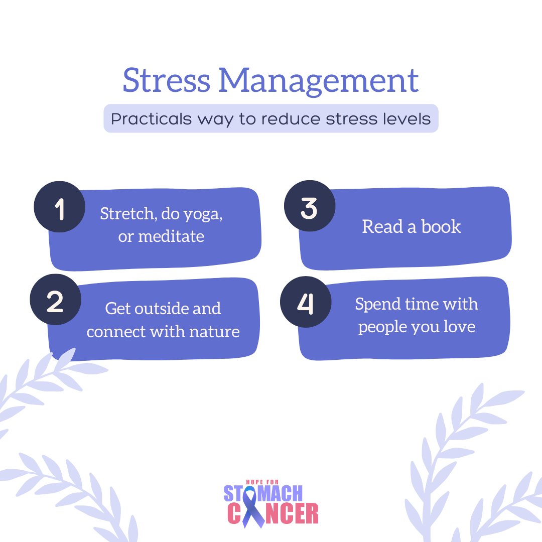 Cancer can bring a lot of uncertainty and stress. Adding in a few stress-reducing activities each day can help ease your mind and allow you to stay focused on your goals. 💜 #mentalhealthawareness #stressawarenessmonth #yourmentalhealth #mentalhealthmatters #mentalhealthjourney