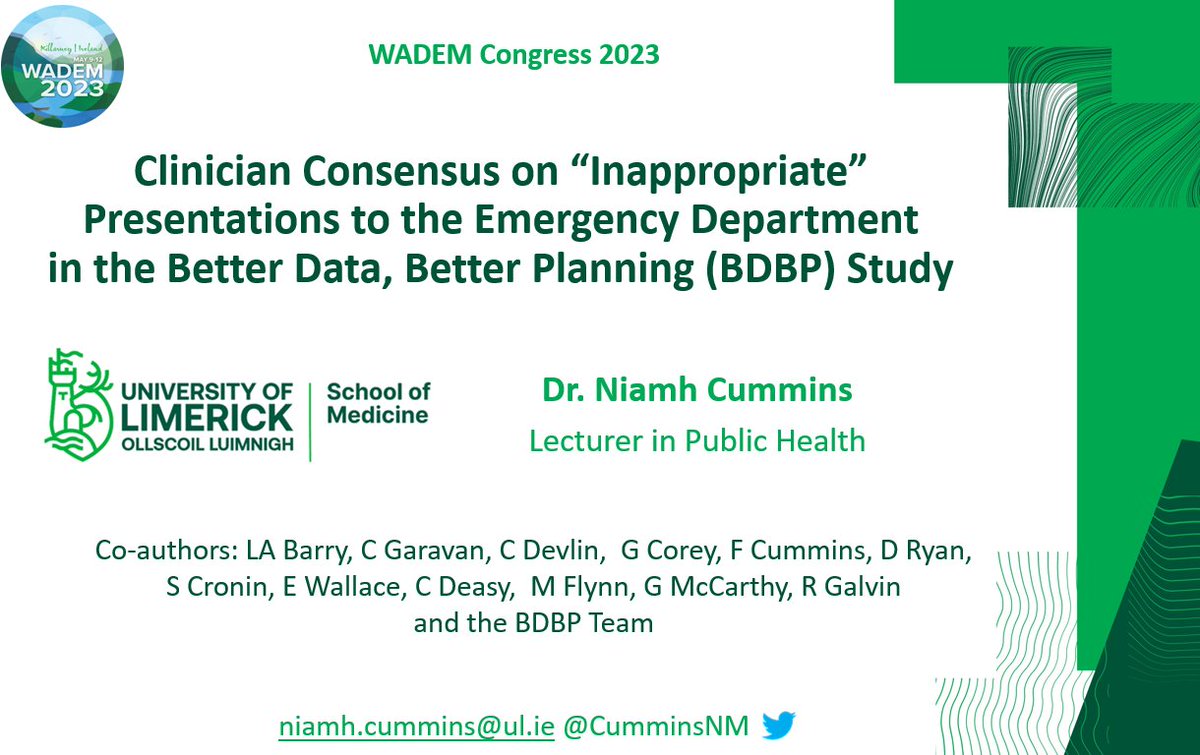 IPERN999's tweet photo. 5. @CumminsNM also presented her #research on crowding in the #EmergencyDepartment from the Better Data, Better Planning Study #BDBP #WADEM2023 https://t.co/qogQkjDqli