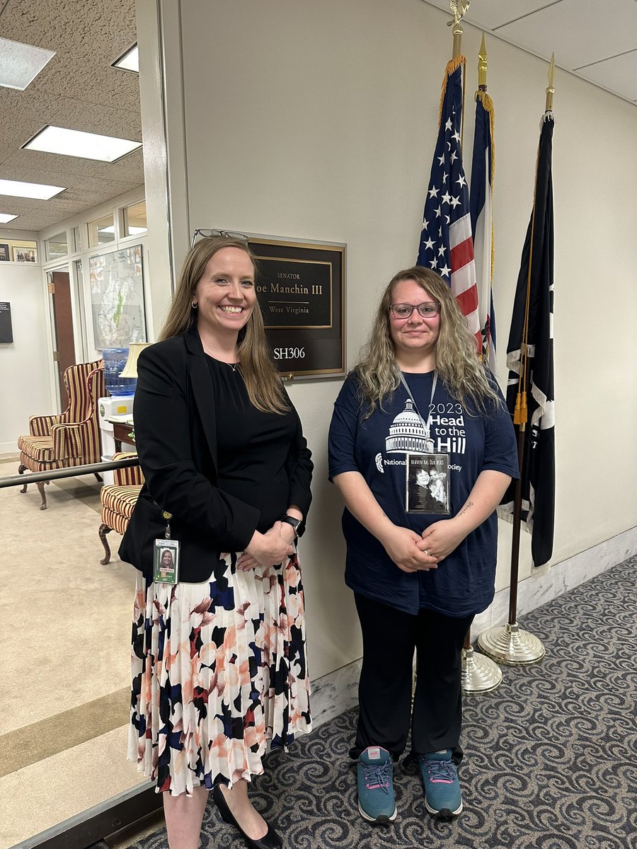 RaeKittleson's tweet photo. What a privilege to walk the halls of Congress during @NBTStweets #Head2Hill with the incredible advocate from WV @MrsHollieP as she spoke about the critical needs of the BT community &amp; shared the story of her beautiful mom. Thank you @Sen_JoeManchin @SenCapito  @RepAlexMooney https://t.co/bgntRQ9ADm