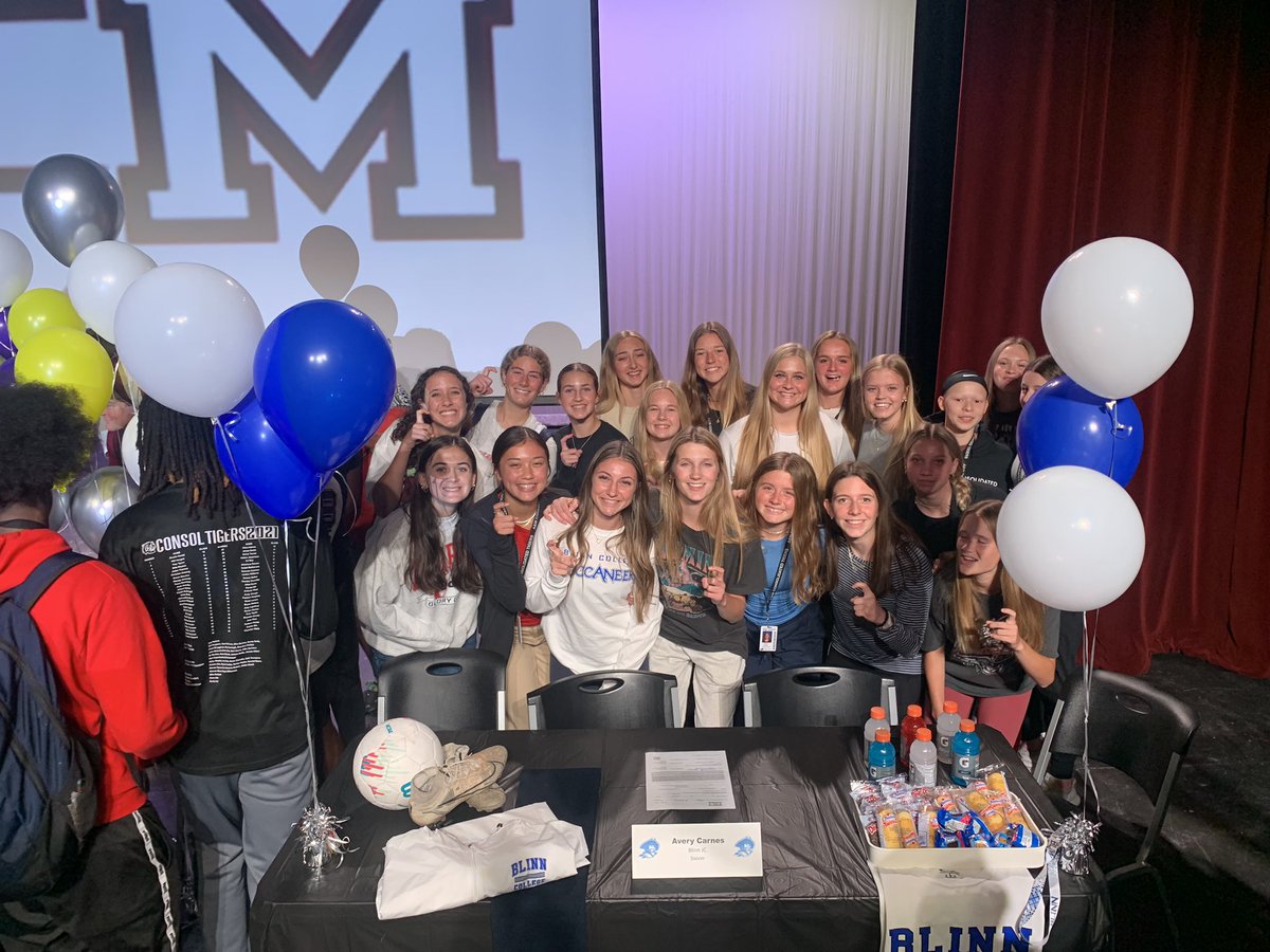 Signing day was a success! Officially a buccaneer! 🤍💙🤍