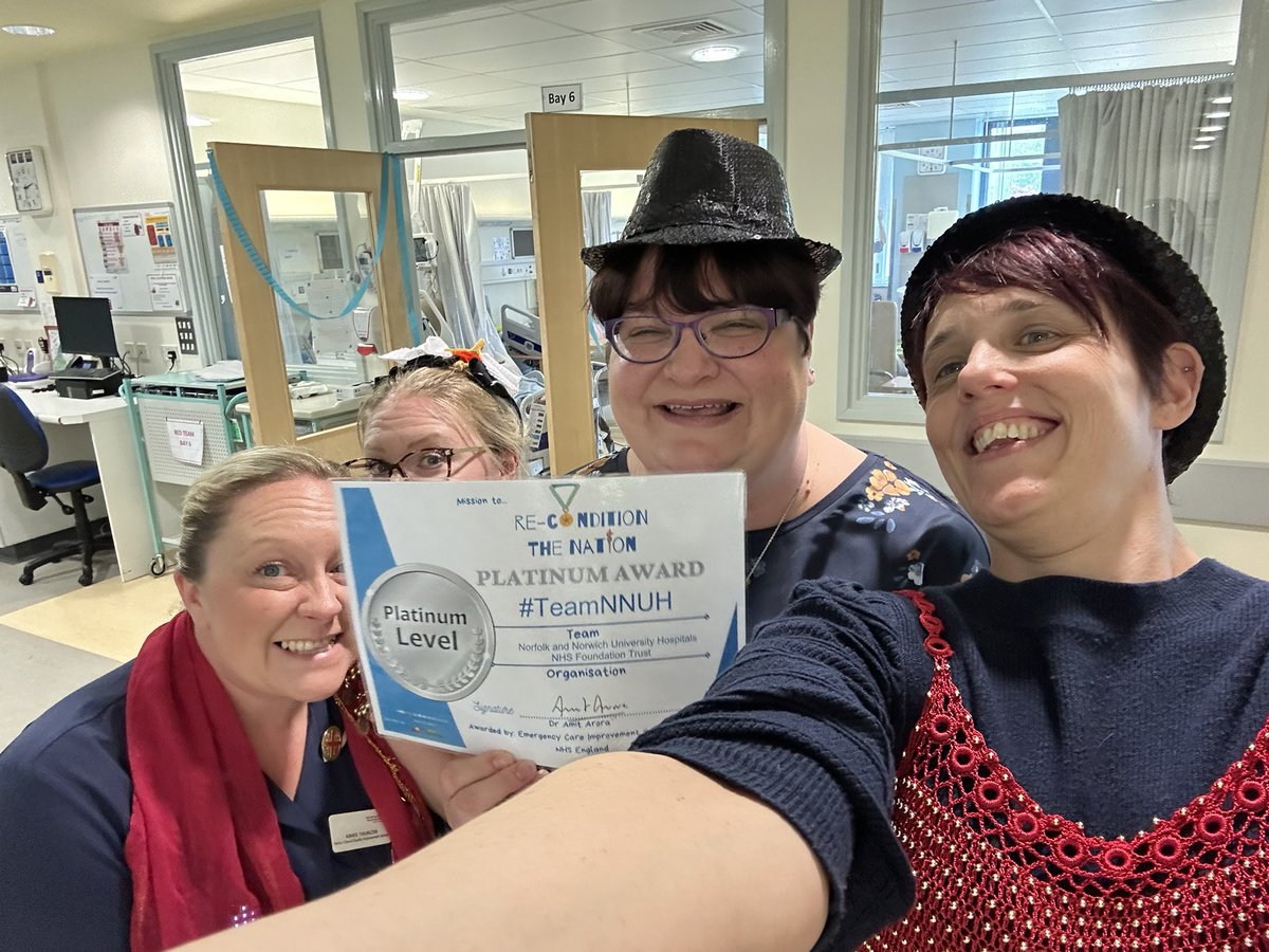 We got platinum….. can you tell the @ReconGamesUK council are proud! Presented by @DebWhittaker2 who was part of our closing ceremony! #reconditionthenation #nmcpexcellenceweek23 #teamnnuh @DrNancyFontaine @NNUH