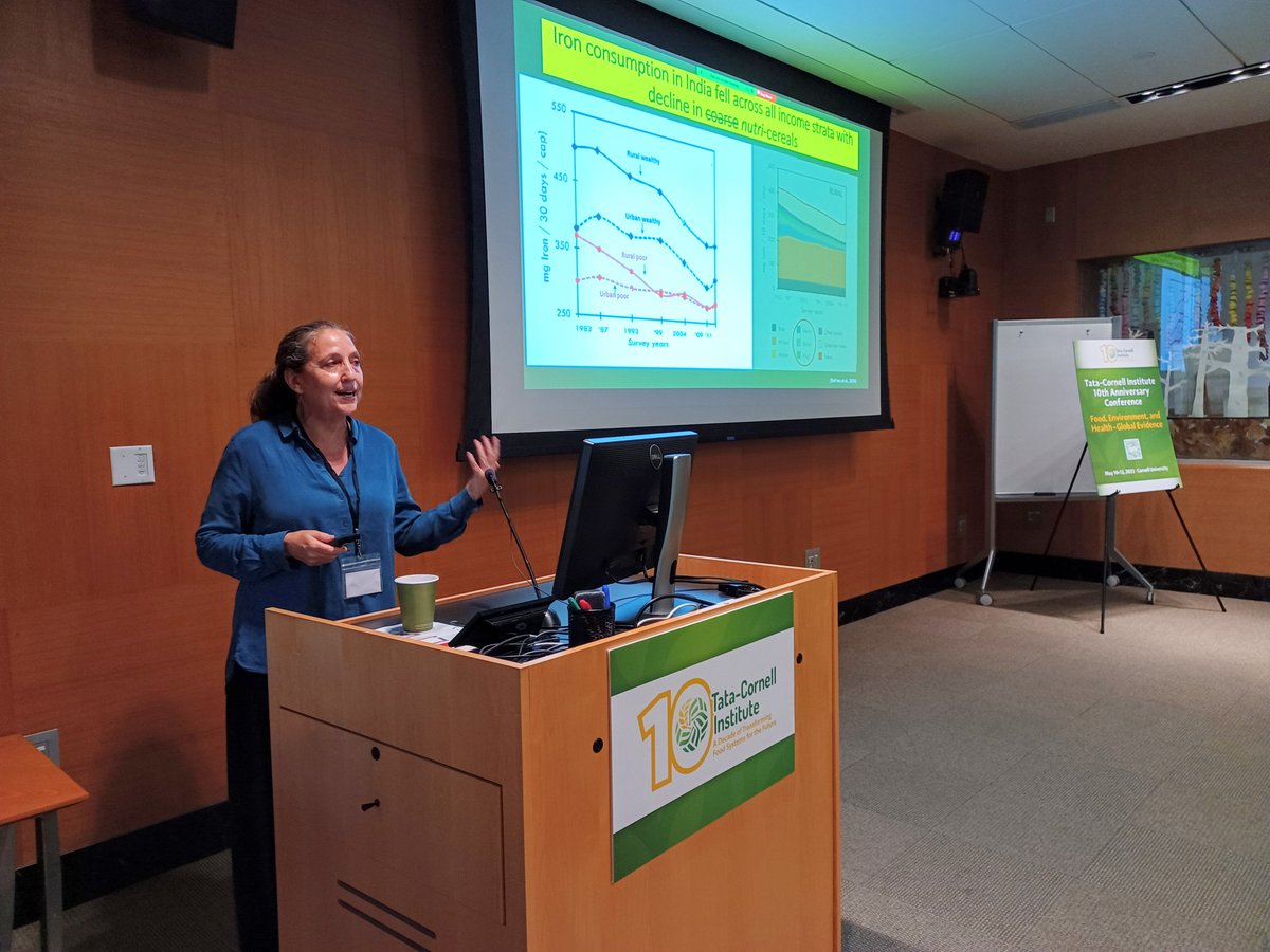 TataCornell's tweet photo. We kicked off our #TCIat10 conference this morning with remarks from @PrabhuPingali and a great keynote from @ruthdefries. Over the next two days, we look forward to insightful presentations and discussions on food, the environment, and health

https://t.co/ERWwgvct1t https://t.co/j4UnrNt1Mo
